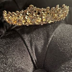 Gold and stone embellished tiara